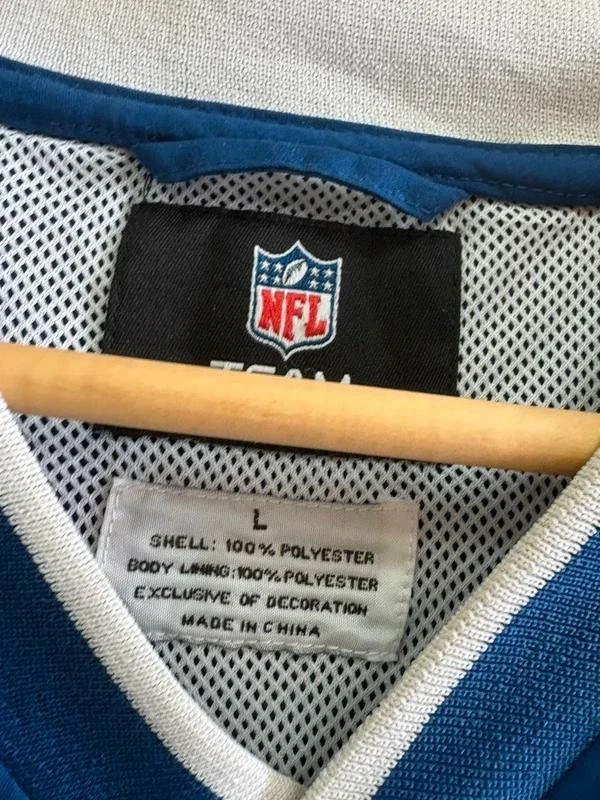 Indianapolis Colts NFL Windbreaker Y2K Electric Blue FootballCore Pullover Rare – photo 3